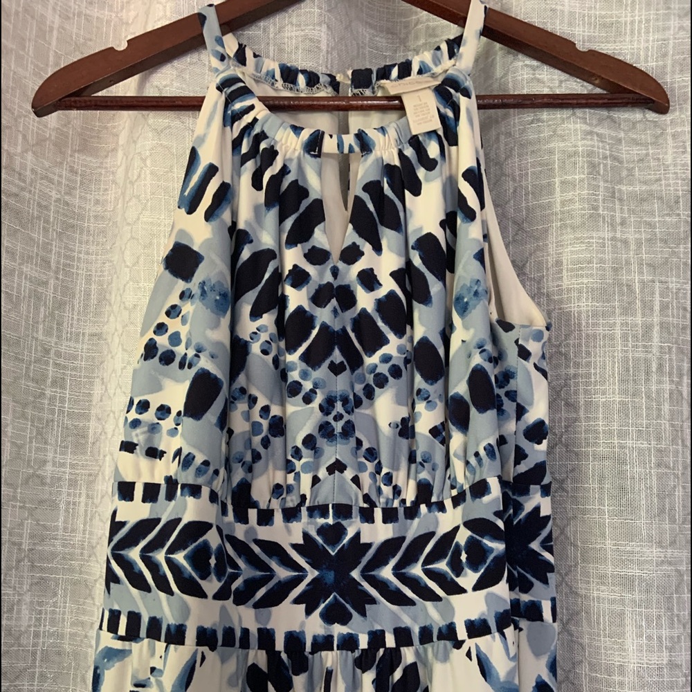 Maxi-Blue/White Chic Dress